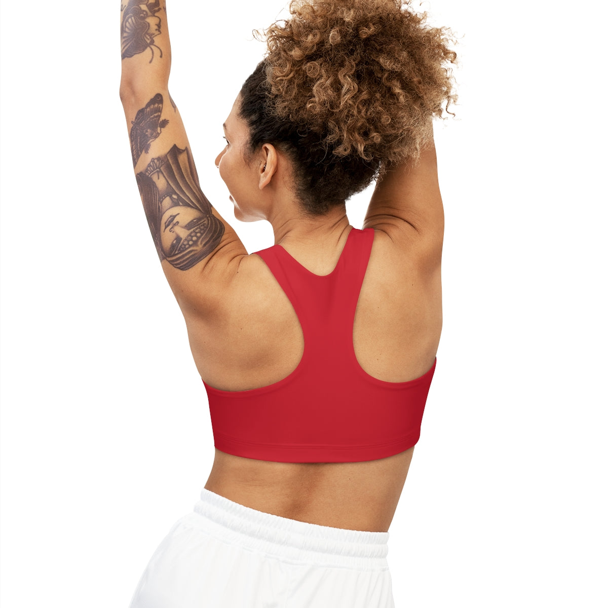 RED- Seamless Miner Combat Sports Bra