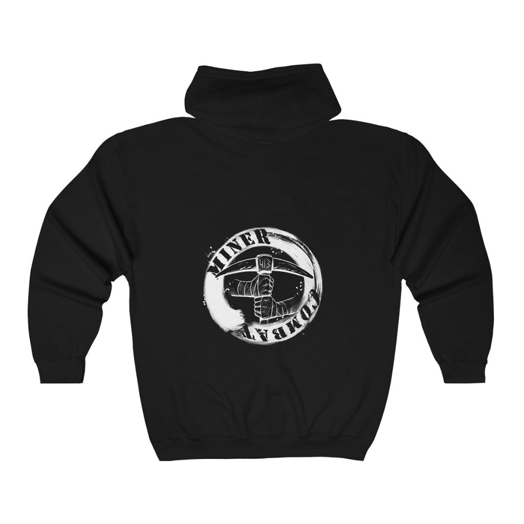 Unisex Miner Combat Zip Hooded Sweatshirt