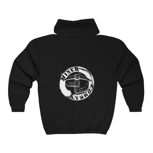 Unisex Miner Combat Zip Hooded Sweatshirt