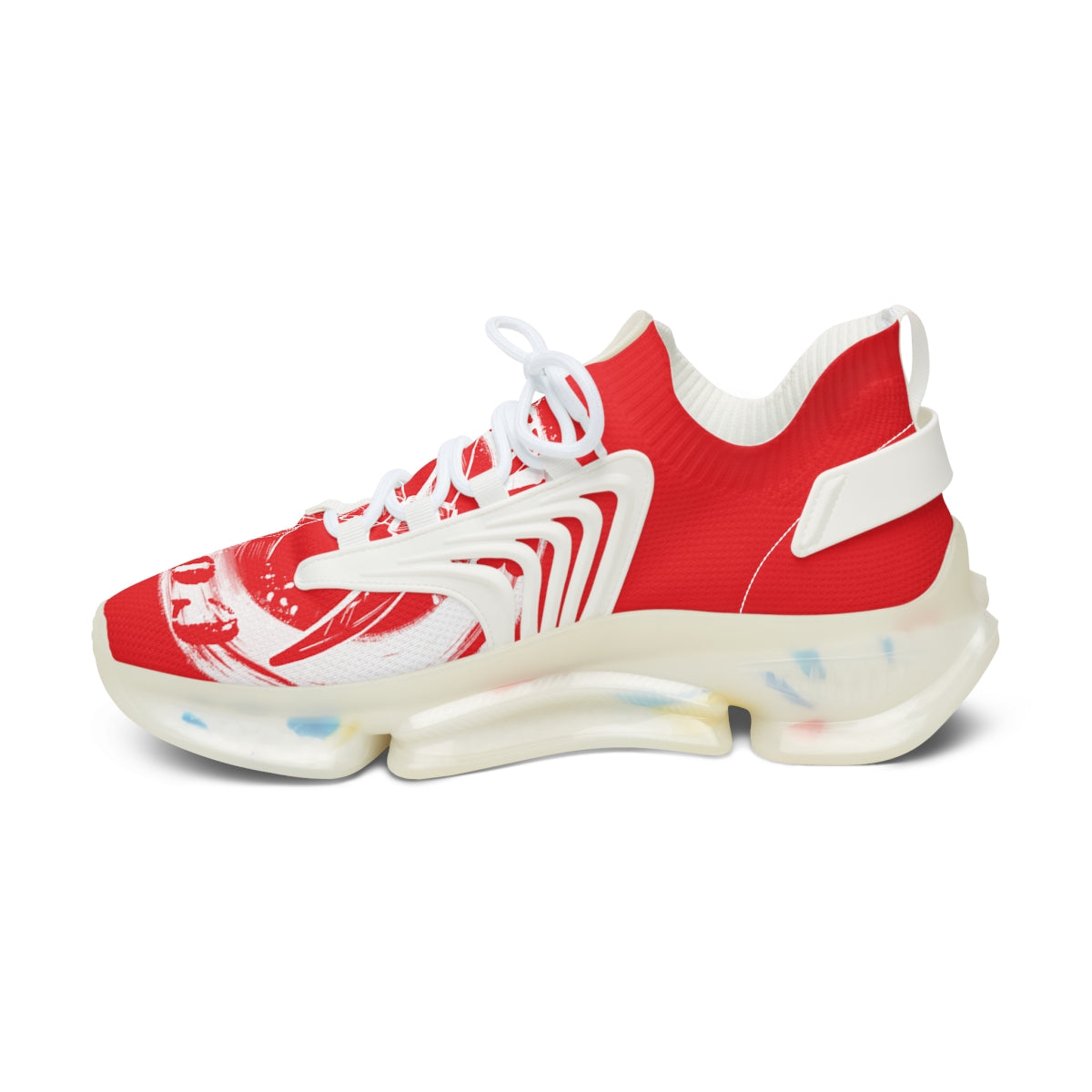 Women's Red Mesh Sneakers