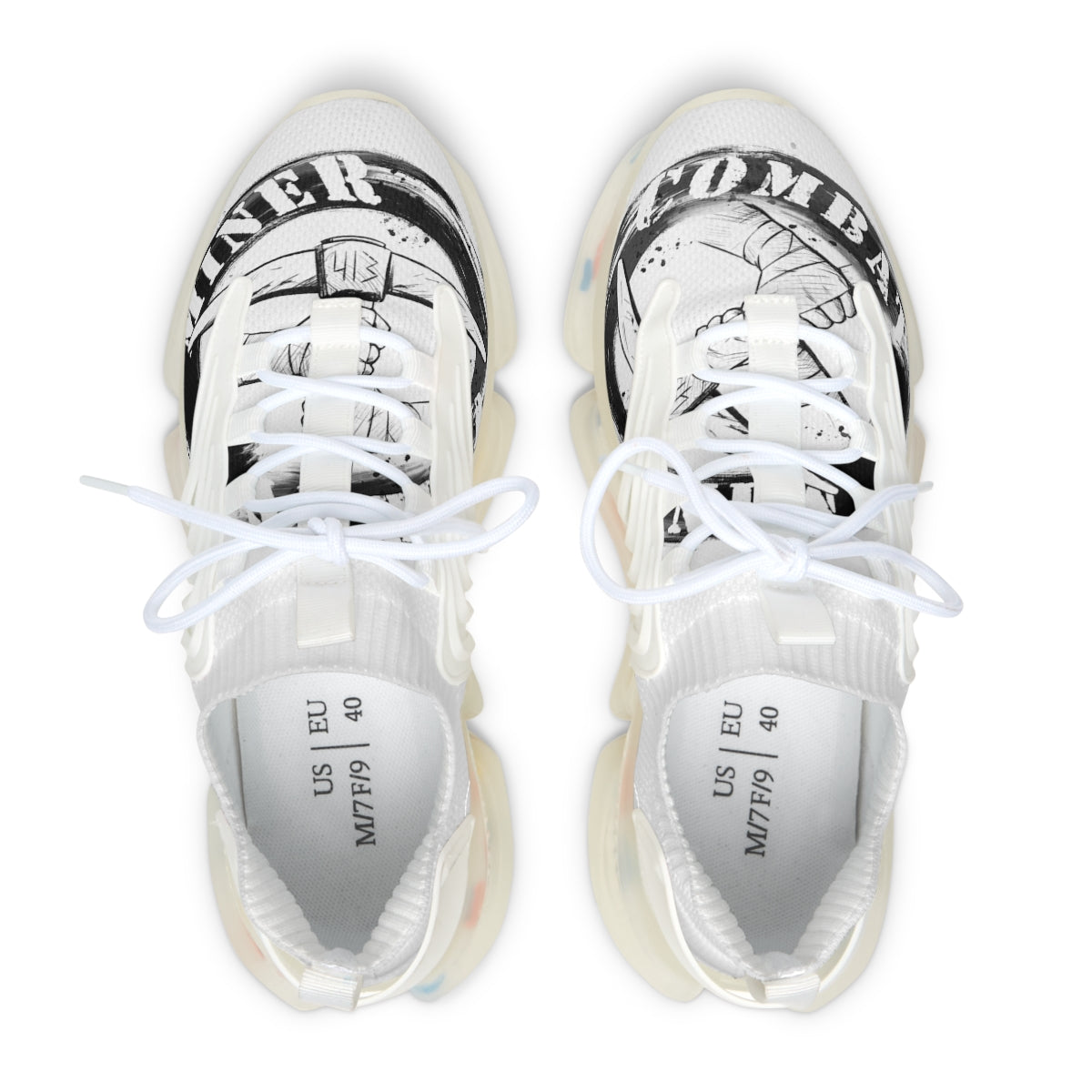 Women's White Mesh Sneakers