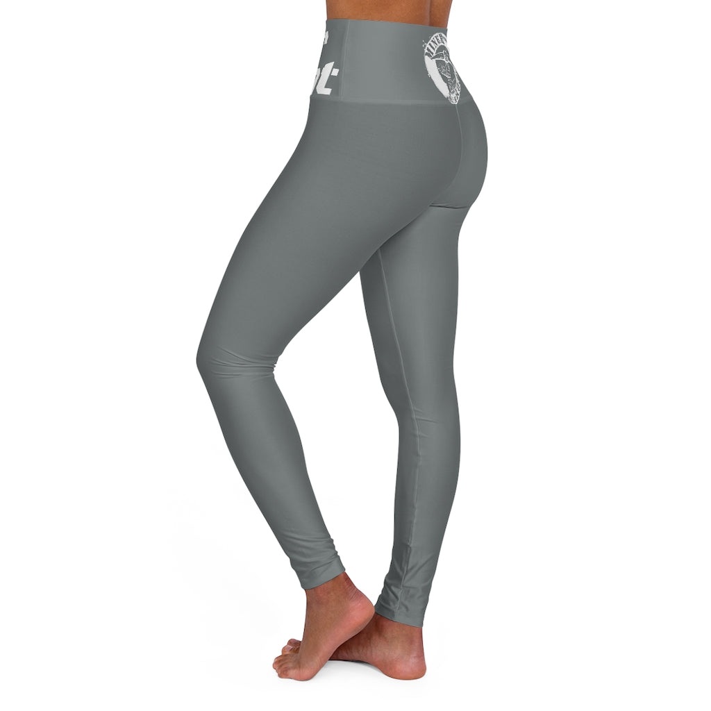 Grey Miner Combat High Waisted Yoga Leggings