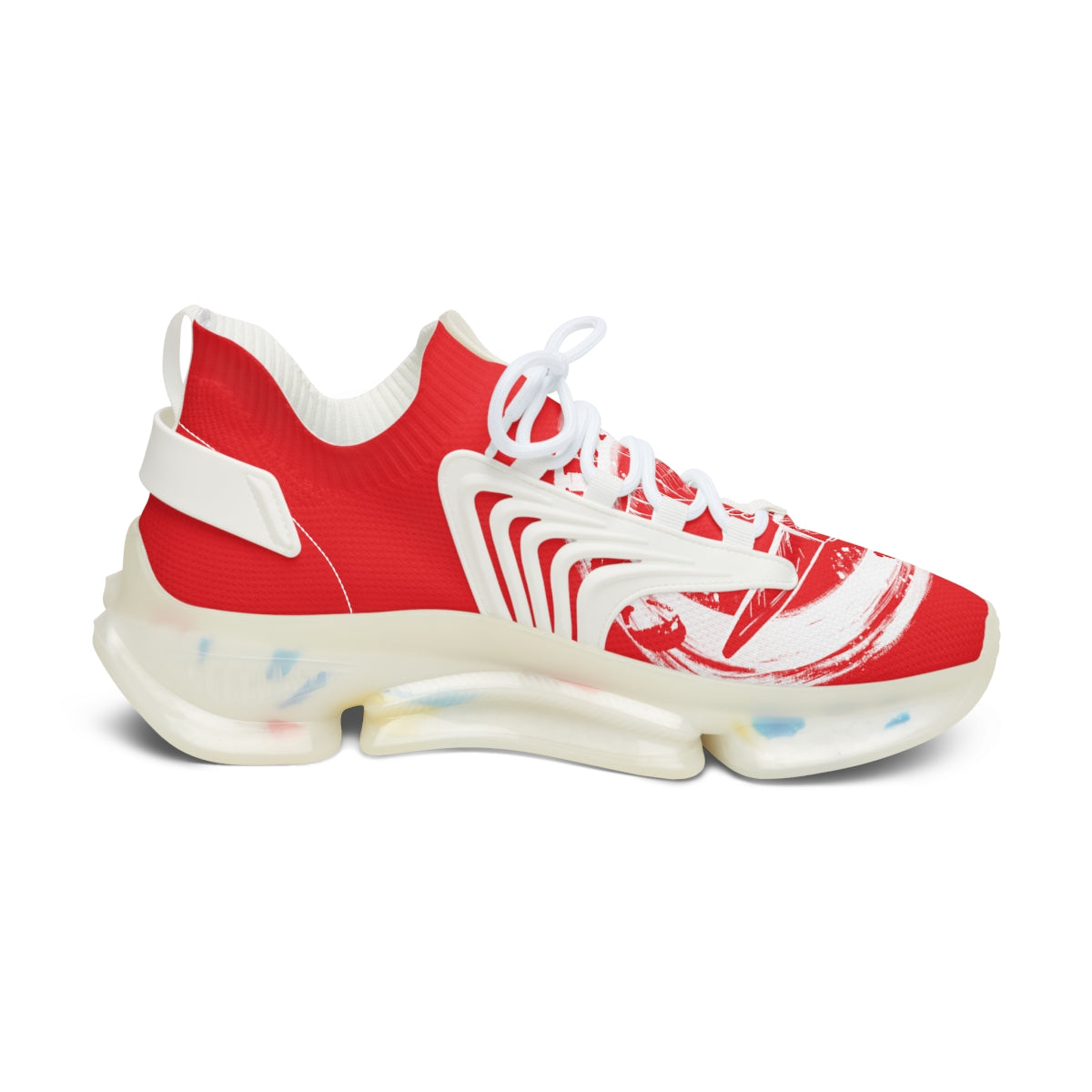 Women's Red Mesh Sneakers