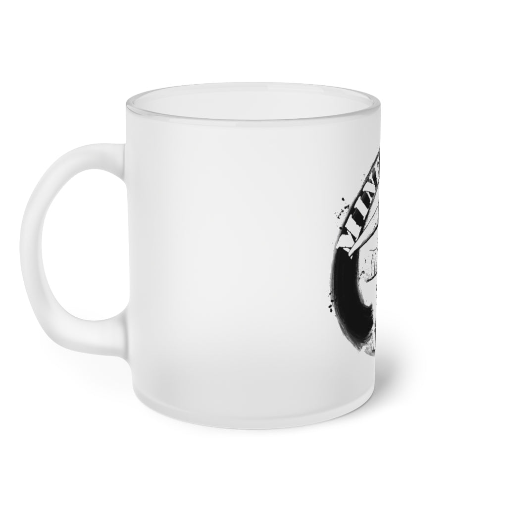 Miner Combat Frosted Glass Mug