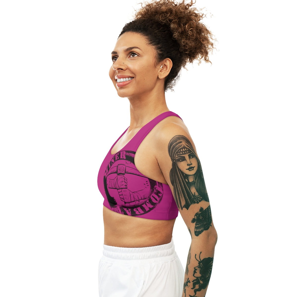 PURPLE- Seamless Miner Combat Sports Bra