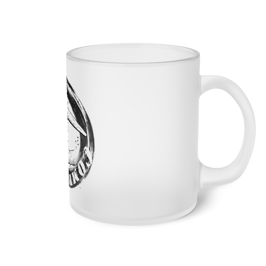 Miner Combat Frosted Glass Mug