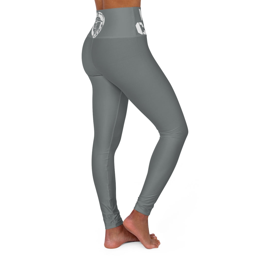 Grey Miner Combat High Waisted Yoga Leggings